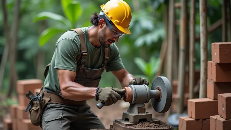 como afilar pico de construccion